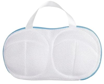 Wäschebeutel für BHs Feinmaschige BH-Taschen aus Polyester for die Maschinenwäsche, Wäschenetz, Schutz-BHs for Waschen, Organizer for Unterwäsche, Organisationstasche, Box(1pc Blue)