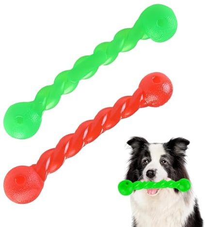 JUGUTA 2 Pièces Jouets À Mâcher Pour Chiens,Jouet En Caoutchouc Pour Chiens,Jouet Interactif Pour Chien À Mâcher Interactif, Jouets À Mâcher, Pour Chiots Jouet D'Intelligence