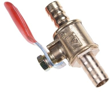 3 Sizes 5/16 Hose Barb Inline Brass Water/Air Gas Fuel Line Shut-Off Ball Valve Simple Operation 8mm Motorized(8mm)
