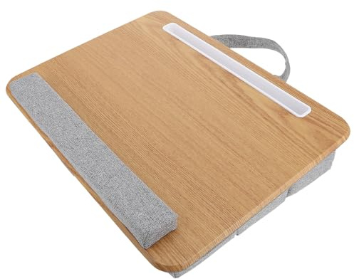 ABOOFAN Table pour Lit Pliable Khaki Support pour Ordinateur Portable Multi-usages en Tissu et Feuille Bureau Portable Pratique pour Travail Lit