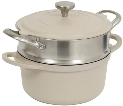 5five - Cazuela de aluminio beige de 24 cm