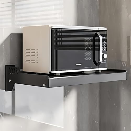 Grille de four à micro-ondes – Étagère murale peu encombrante pour une installation facile, design durable et polyvalent