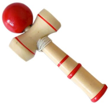 Grtheenumb Kendama|Kendama in Legno Blue Ball Cup Toy Classico Gioco di abilità di bilanciamento Giapponese Giocattolo di abilità in Legno