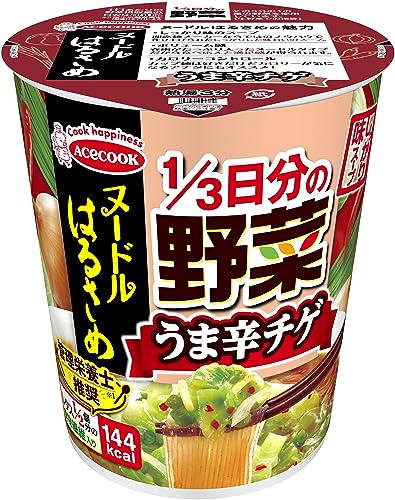 AceCook Noodle Harusame Glas Pikante Gemüse Nudeln 44g × 6 Japan Cup Noodles