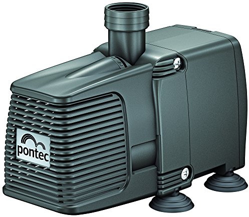 Pontec 57511 PondoCompact 5000 - Outdoor-Statuenbrunnenpumpe / kompakte Brunnenpumpe für Fontänen und Wasserspiel, Schwarz