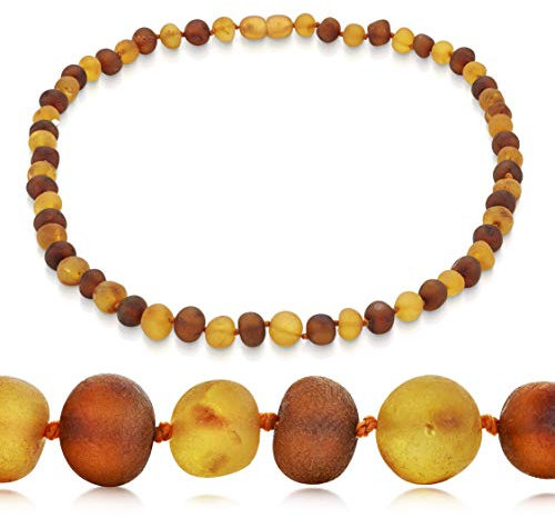 Amberta Natur Bernstein Kette Halskette ECHTE BALTISCHE Bernstein (50 cm)