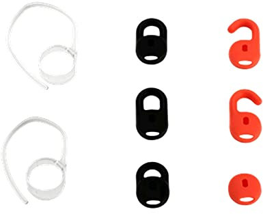 Jabra Stealth Zubehör-Set mit 2 EarWings (Ohrhaken) und 6 Eargels in unterschiedlichen Größen