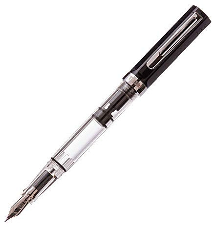 TWSBI Eco Füllfederhalter, Harz, Metall, Transparent, Schwarz, M7444300 - M