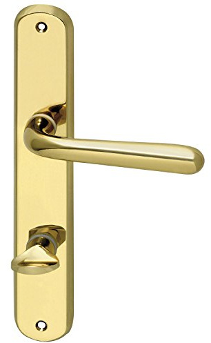 MARCHESI Drückergarnitur SONIA - auf Schild WC90, 32-45, Messing poliert ÖNORM