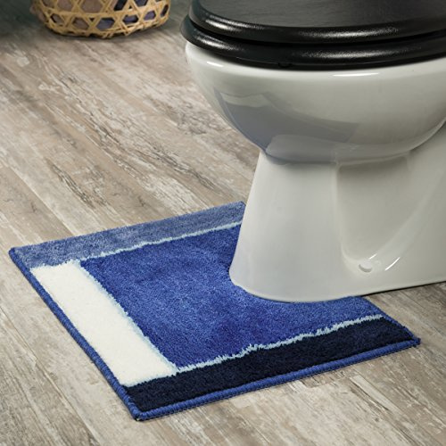 Sealskin Roma, Tapis de Contour WC, Acrylique, 45 x 55 cm, Bleu