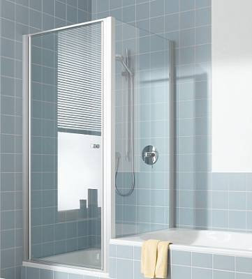 Kermi Ibiza 2000 Seitenwand acortada echter Silber matt; Echtglas klar; 75; 160
