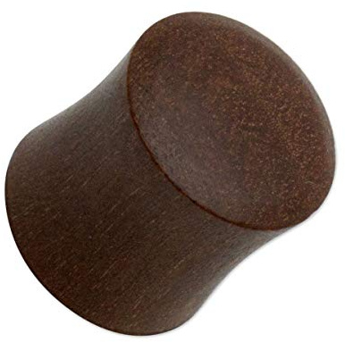 Soul-Cats 3-25 mm Flesh Tunnel Tube Holzplug Teakholz