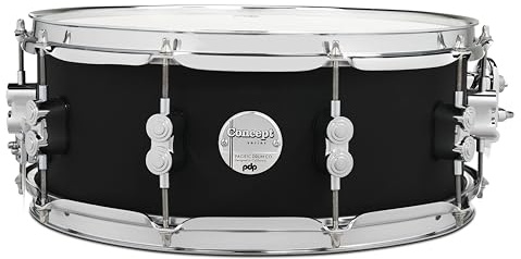 Pacific Drums Concept Maple Snare, 14 x 5,5, Satin Black FinishPly