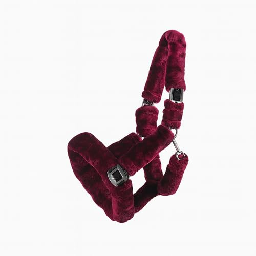 ARBO-INOX® Halfter für Pferde Kuschelhalfter – Extra weiches Kunstfell – rosa- Bordeaux- Mint-Navy blau-anthrazit-grau Creme