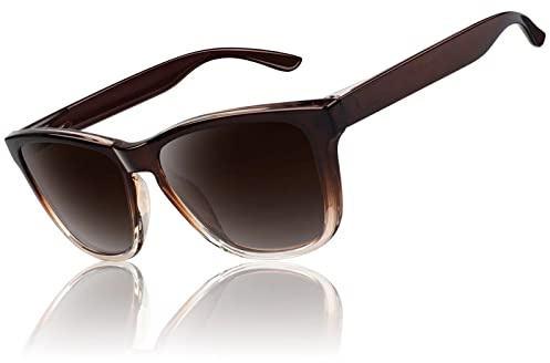 LINVO Sonnenbrille Herren Damen Polarisiert UV400 Klassisch Retro Eckig Sonnenbrille Verspiegelt für Fahren Angeln CAT 3 CE