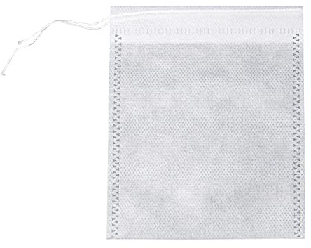 50 Pack Drawstring Bags, Disposable Small Mesh Bags for Cooking, Soaking Medicinal Liquor, Tea Coffee Filter, DIY Craft Spices Storage, Weeding Party Favor(7 * 9cm)