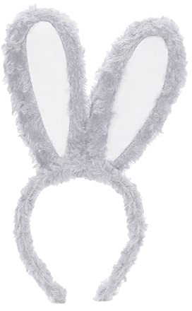 OTKARXUS Hasenohren-Stirnband, 1 Stück, niedliches Plüsch-Hasenohren-Haarband, modisches Haar-Accessoire, Kopfschmuck für Frauen, Halloween, Cosplay, Ostern, Party, Kostüm-Dekoration