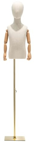 Schneiderpuppe Verstellbar Ausgestattet mit Einem Vielseitigen Roboterarm, ABS-Material Ist Langlebig und Langlebig, Mannequin-Torso Anwendbar Kleiderständer, Boutique, Bekleidungsgeschäft ( Size : Sq