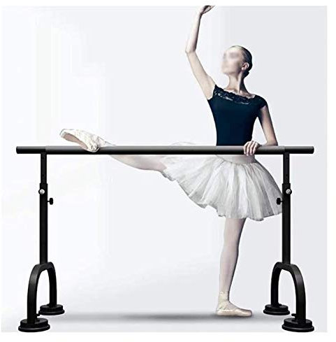 Ballettstange, tragbar, höhenverstellbar, Tanzstange für Stretch-Tanz oder aktives Training für Kinder und Erwachsene (Farbe: Rosa, Größe: 1 m) (Schwarz 2 m)