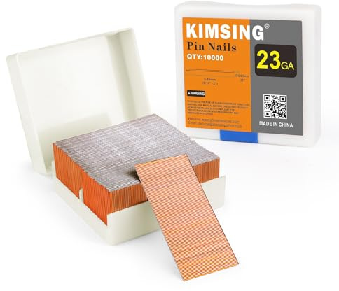P630 - Clavos de calibre 23 de 30 mm, chapado en cobre, 10000 piezas/caja, clavos para pistola de clavos neumática, micro claveteadora para armarios, trabajo de madera ligero, bricolaje