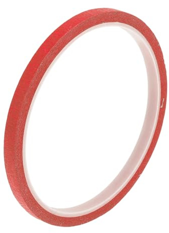 Partuto 1 Pc 0.2 Inches x 10.9 Yards Universal Painters Tape - DIY Car Auto Paint for Masking Tape No Residue - Crepe Paper Red