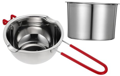 MUSISALY 1set Stainless Steel Melting Pot for Cheese and Butter Material for Baking and Cooking Even Heat Distribution for Optimal Melting