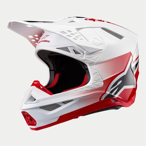 Alpinestars 8059347148052 Casco Completo, Unisex, Negro y Amarillo Brillante, Medium