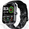 Canareen smartwatch pour Les Hommes et Les Femmes, 1,91 Pouces HD écran Tactile smartwatch, 118 + Sport Mode Montre de Fitness avec pouls Surveillance du Sommeil podomètre, Android iOS Noir