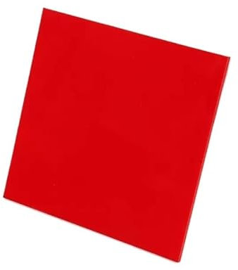 3 Stück Acrylrohlinge for Abzeichenrollenformen, rote Acrylplatten Lasergravur, klare Acrylplatte, Acrylplatten(200x200x5mm)