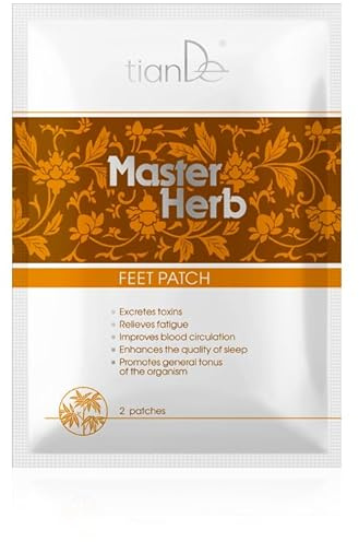 TianDe Parche Cosmético de Piés, 41314E TIANDE, 2 unidades, Parche desintoxicante para los pies, Secreto de ligereza, Mejora la circulación en la piel, elimina toxinas.