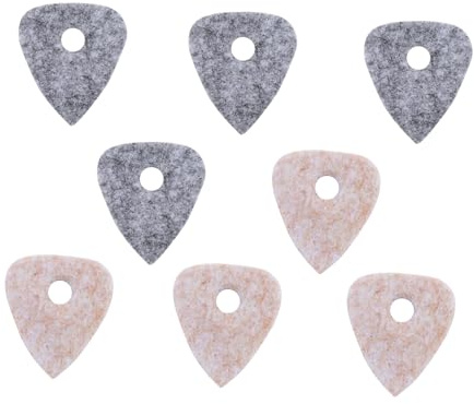 Vaguelly 8stücke Filz Ukulele Plektrum Tetrachord Zubehör Teile aus Wolle Leicht Strapazierfähig für Musikinstrumente Beige