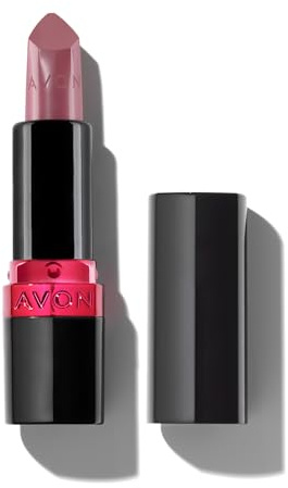 Avon Ultra Creamy Satin-finish Lipstick Dusky Mauve with Vitamin E, Avocado Oil and Jojoba Oil for a Creamy and Comfy Feel, Rich Colour and Full Coverage, Cruelty Free