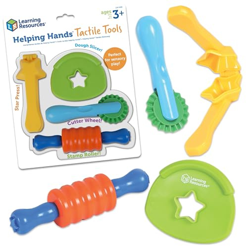 Learning Resources Helping Hands Tactile Tools - Sensory Fidget Toys, Sensory Bin Tools, Playgroup Toys, Ages 3 4 5 +