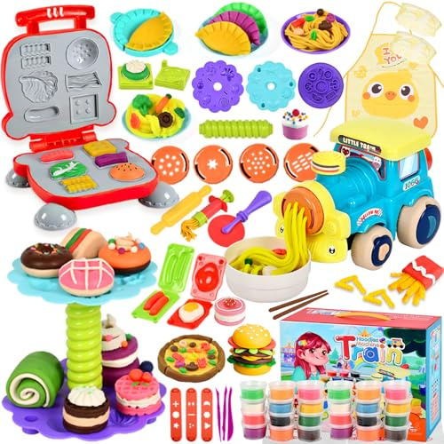 BBWELL Formine per Plastilina, 85 Pezzi, Pasta Modellabile Bambini Plastilina Bambini,Argilla da Modellare Include 24 Vasetti Plastilinas,Giochi Bambinis Regalo per Ragazzi e Ragazze dai 3 ai 12 Anni