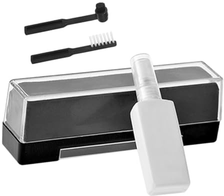 Holibanna Kit De Limpieza para Tocadiscos y Vinilos, Cepillo Antiestático y Cepillo para Agujas, Set 4 Piezas para Mantenimiento Casa y Viaje, Accesorios Compactos y Portátiles