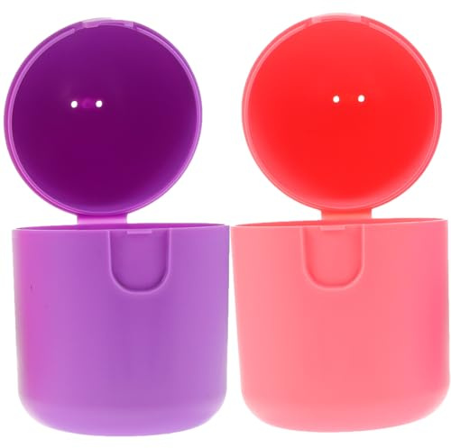 BELLIFFY Menstruationstassen mit Dampfsterrilisator Funktion Aufbewahrungsbox 2 Stück aus Hitzebeständigem Pp Leichte und Mikrowellengeeignete Mädchenbedarf Kasten für Hygienische