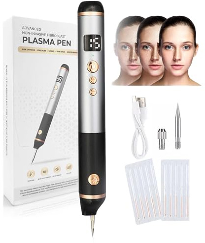 Stylo Laser Plasma à 15 Niveaux Pour L'élimination Des Verrues,Grains De Beauté,Taches,Taches De Rousseur Et Nævus Sur Les Lèvres,Les Mains,Les Yeux,Le Visage,La Tête Et Le Nez, Sûr Et Indolore
