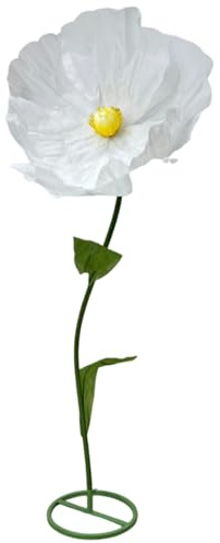 Latemeia Riesige Blumen zur Dekoration mit Ständer, 71 Zoll hoch, wasserfest, große Papierblumen für Hochzeit, Geburtstag, Babyparty, Fotografie-Hintergrund