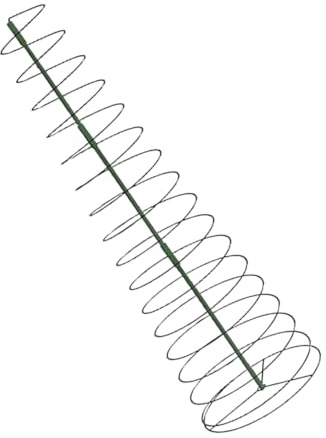 SOIMISS Traliccio per Piante Rampicanti in Ferro a Spirale, Supporto Resistente per Piante in Vaso da Interno ed Esterno, Struttura Semplice per Giardinaggio e Decorazione