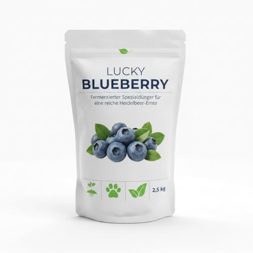 Lucky Blueberry Heidelbeerdünger, 2,5 kg | Für süße, saftige Beeren & kräftige Sträucher, Spezialdünger, mit Langzeiteffekt