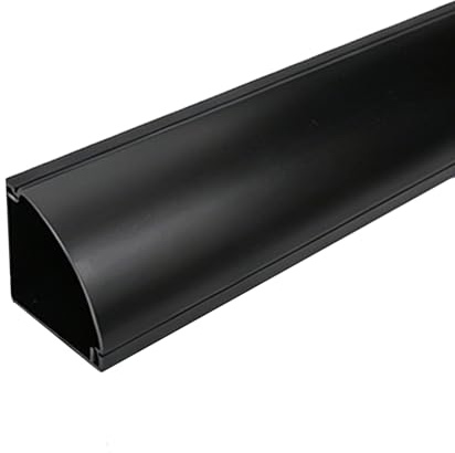 Canaleta Cables Pared Adhesivo3,5x3,5cm Organizador Cables Cubre Cables Triangular Canaleta para el Hogar y La Oficina(Black,100cm/39in)