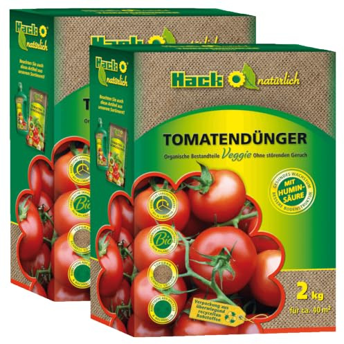 HACK-Bio Tomatendünger 4 kg Gemüsedünger Gartendünger Langzeitwirkung