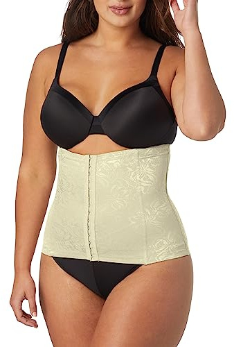 Maidenform shapewear midjekorsett för kvinnor, magkontroll med spets, extra fast stöd, Rouge, M