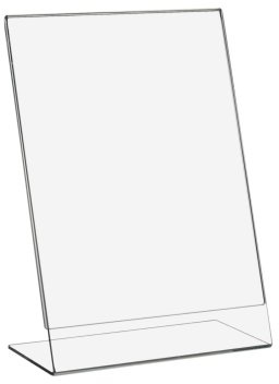 Zeigis 10 Stück DIN A5 L-Ständer/Werbeaufsteller im Hochformat Acrylglas | 10er Set, L-Ständer, Echtes Acrylglas, Glasklar, Mit Schutzfolie, Made in Germany, Sicherer Stand, Einfacher Blattwechsel