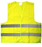 Gilet Jaune réfléchissant homologué avec 2 Bandes