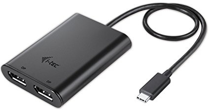 i-tec USB C auf Dual Display Port Video Adapter 4K HD