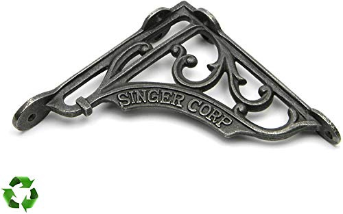 B&M Singer Corp Regalhalterungen, antikes Gusseisen, 125 x 125 mm, 1 Paar