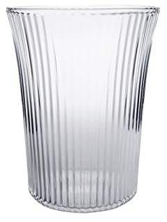 QINGGANGLING999 Verre A Eau Boire des Lunettes Tasse de ménage Verre Jus de jus Transparent Coupe Style Tasses à Eau Latte Coupe glacée Gobelets à Eau (Capacity : 350ml-3pcs, Color : A)