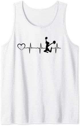Cheerleading Herz Herzschlag Cheerleader Sport Cheerleading Tank Top