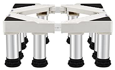 Kühlschrank Waschmaschine Sockel Höhe 10/15/20/25cm Anti-Scratch Untergestell Podeste & Rahmen für Trockner Verstellbare Länge 50-75cm Stand für Geschirrspüler